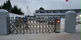 捷鹰科技与广汉中国五冶合作不锈钢伸缩门