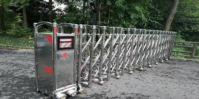 捷鹰科技与都江堰灌清源农业公司合作电动伸缩门安防项目
